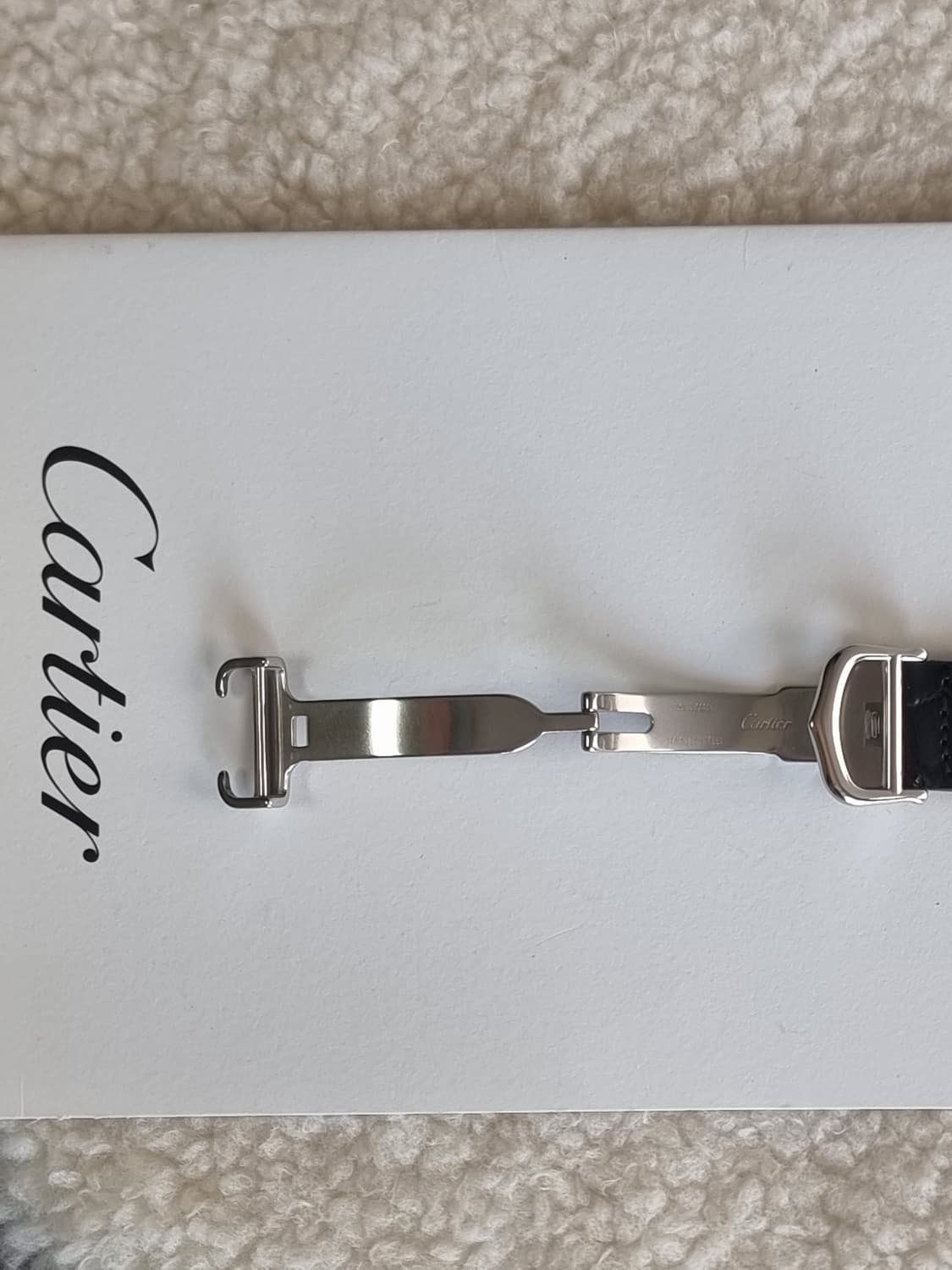 까르띠에 빈티지 탱크머스트 XL 짝수로만 다이얼 디버클 시계 (남녀 공용 상품이미지7