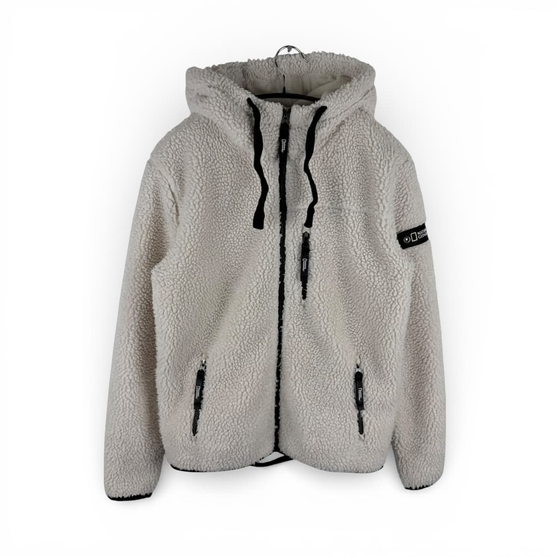 (S) 내셔널지오그래픽 양털 뽀글이 플리스 자켓 아이보리 상품이미지1