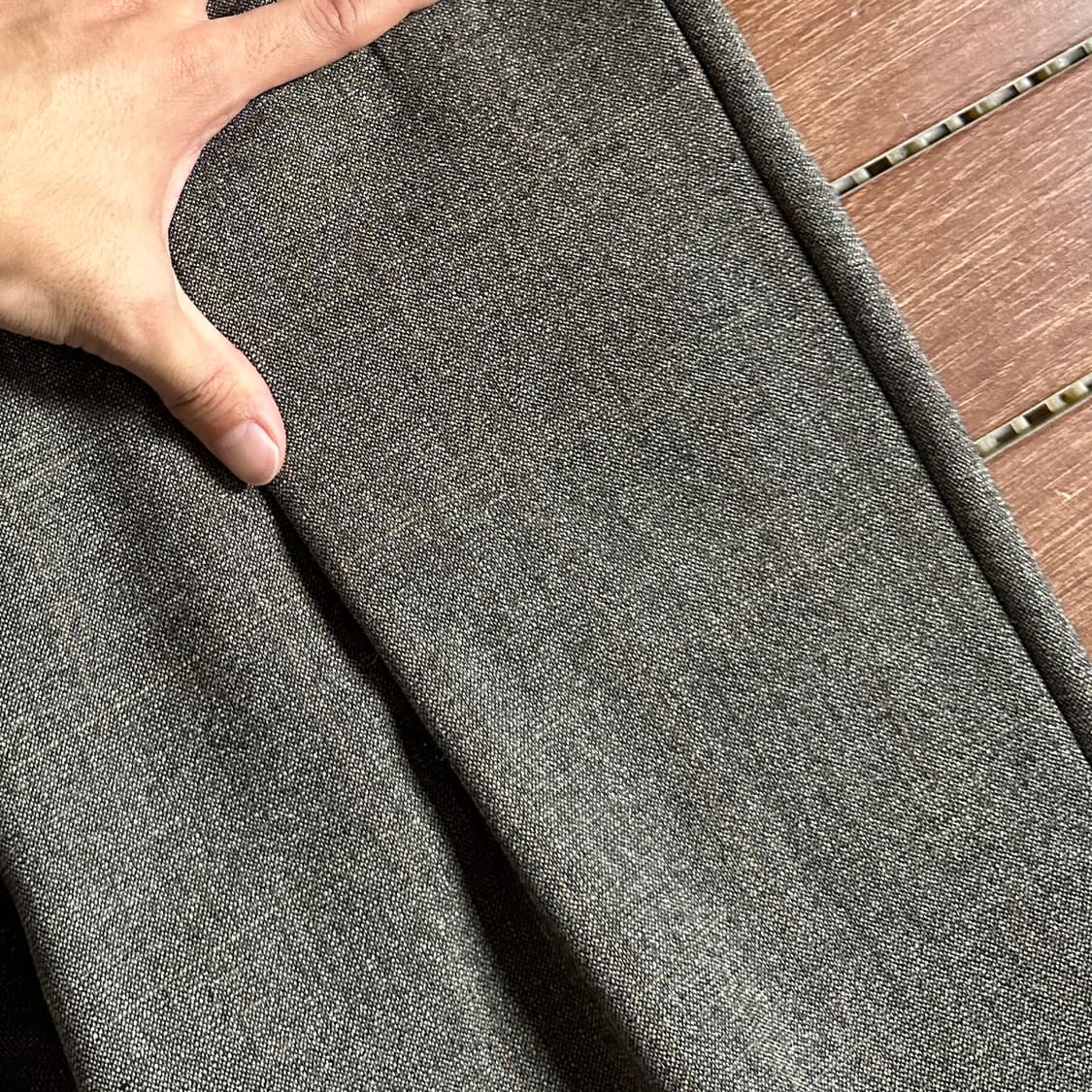 Vintage two tuck check slacks trouser 상품이미지3