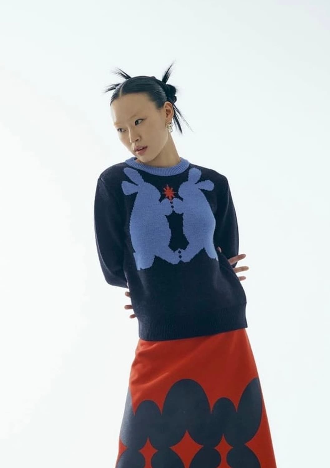 minjukim 민주킴 래빗 니트 s-m사이즈 상품이미지1