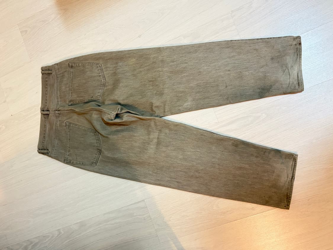 오라리 하드트위스트 데님 와이드 모카  상품이미지4