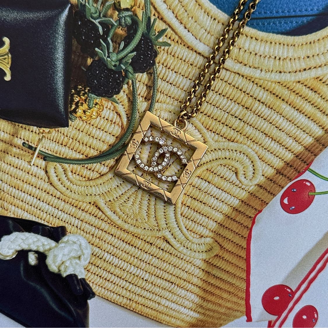 [샤넬 코코 프레임 실버 목걸이 상품이미지2