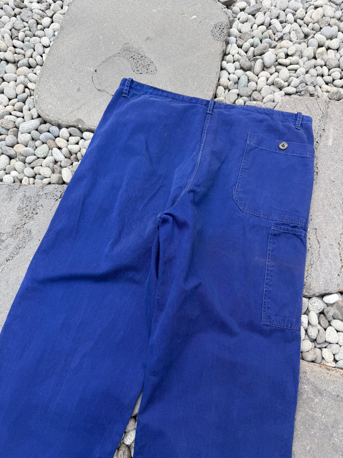 1970s FRIENDSHIP FADED NAVY 프렌치워크 와이드팬츠 상품이미지10