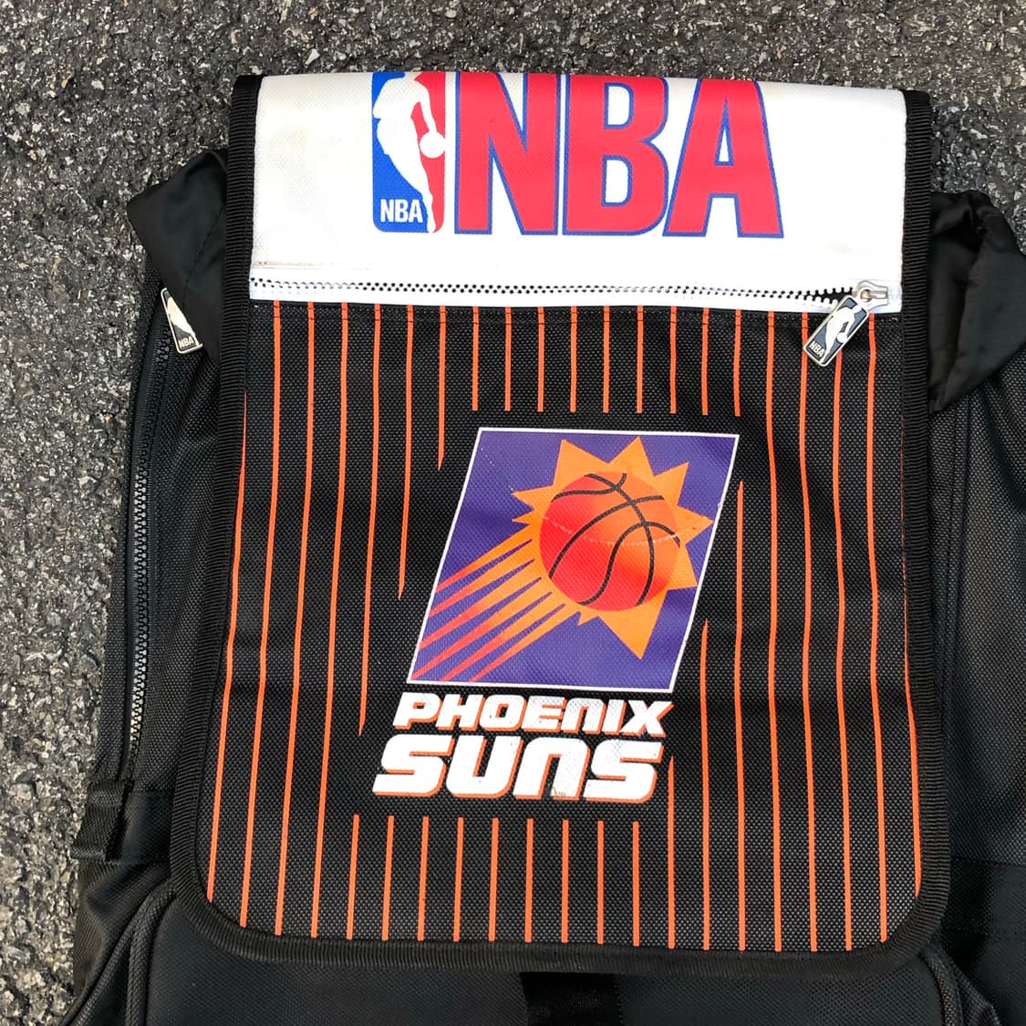 90s NBA 피닉스선즈 올드스쿨 백팩 농구 가방 Os 상품이미지2