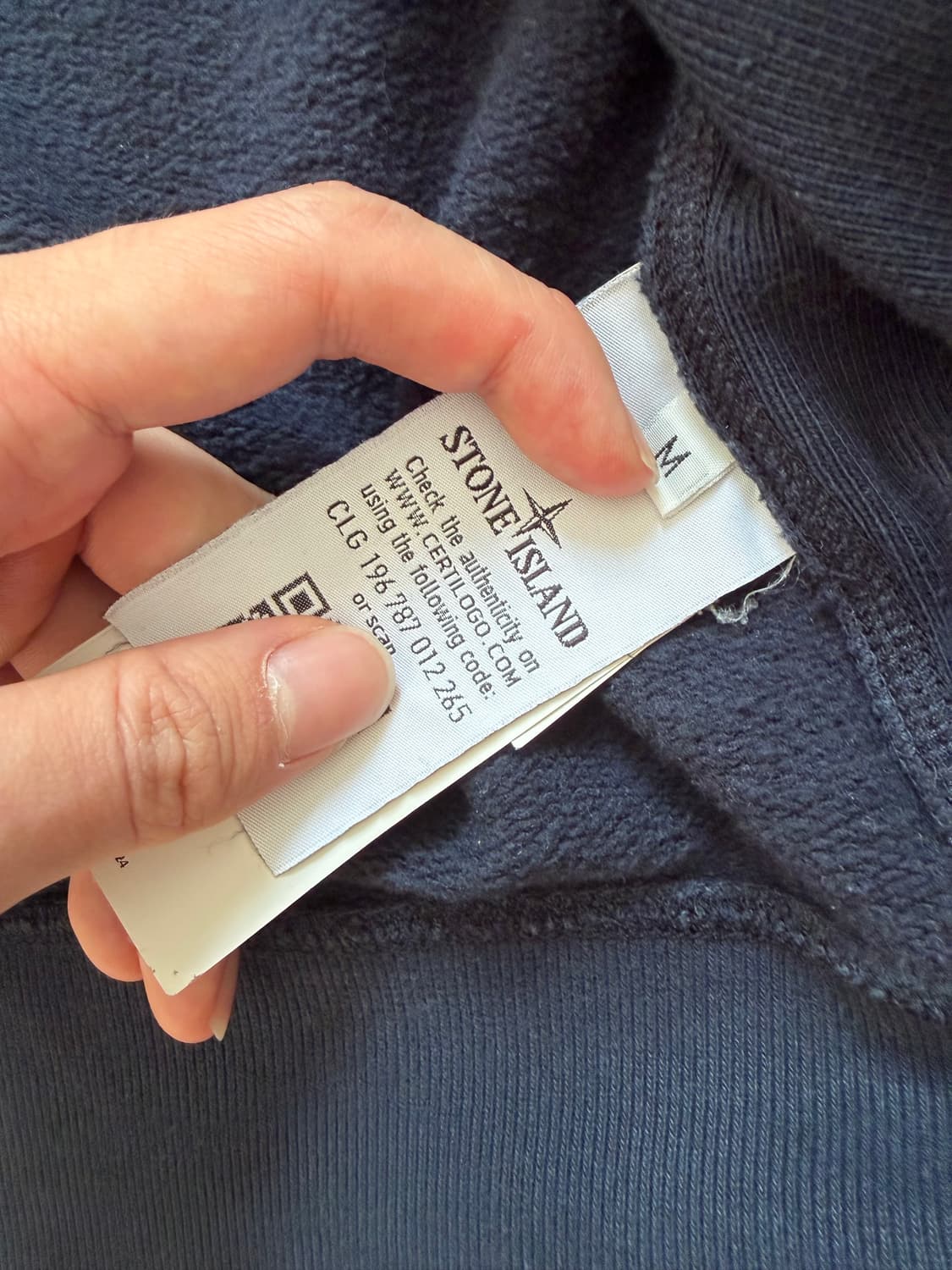 스톤아일랜드 후드집업 M 네이비 상품이미지4