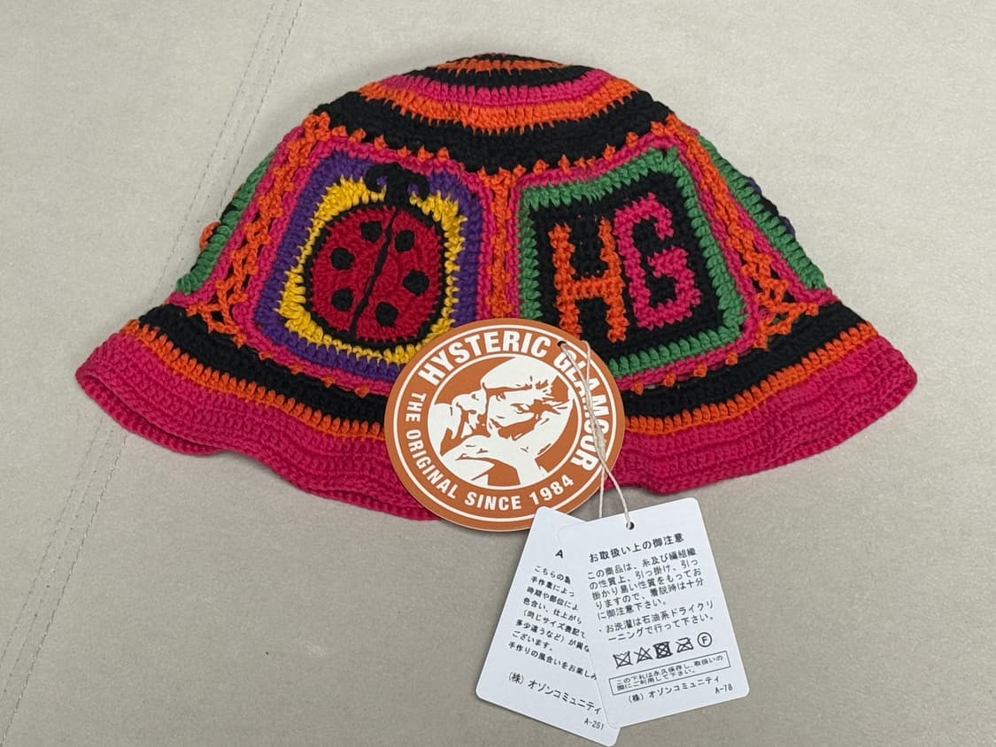 (새상품)히스테릭 글래머 니트 버킷햇 블랙 상품이미지3