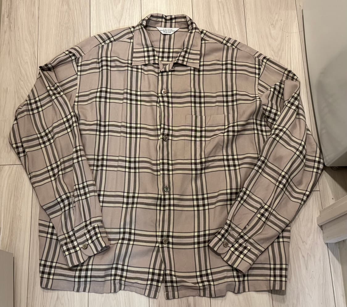 UNUSED Check Rayon Shirt 상품이미지4