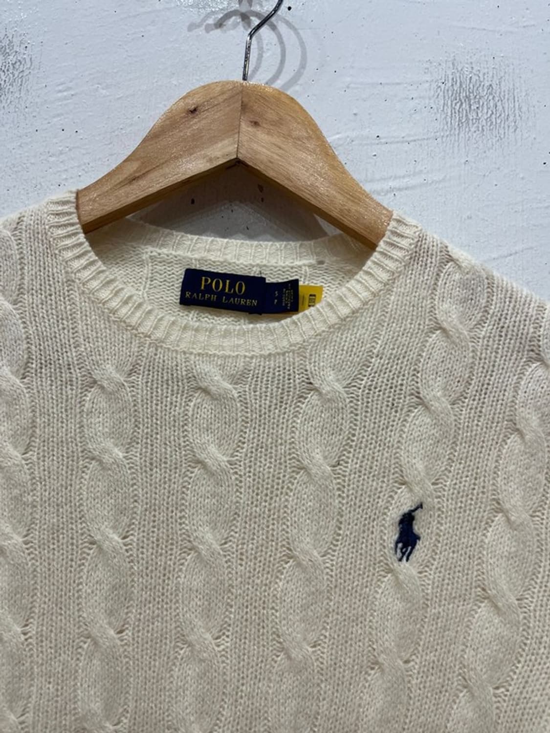 폴로랄프로렌 여성 울 캐시미어 케이블 니트 우먼즈 S 상품이미지2