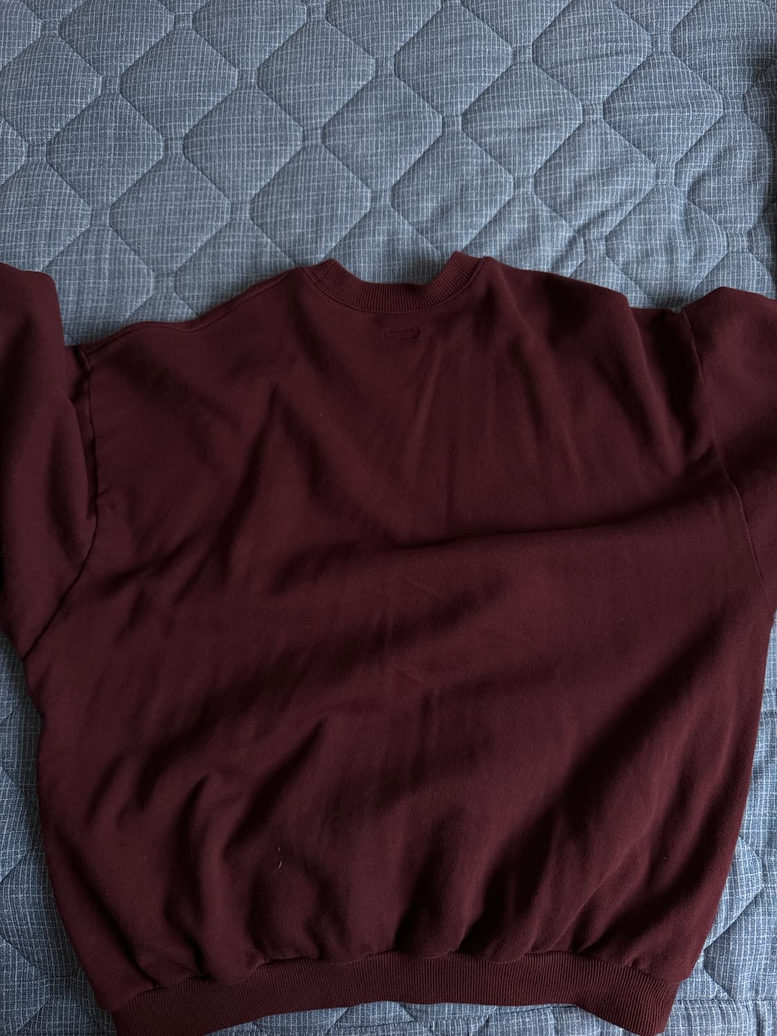캐피탈 30 플리스 빅 스웨트셔츠 버건디 상품이미지5