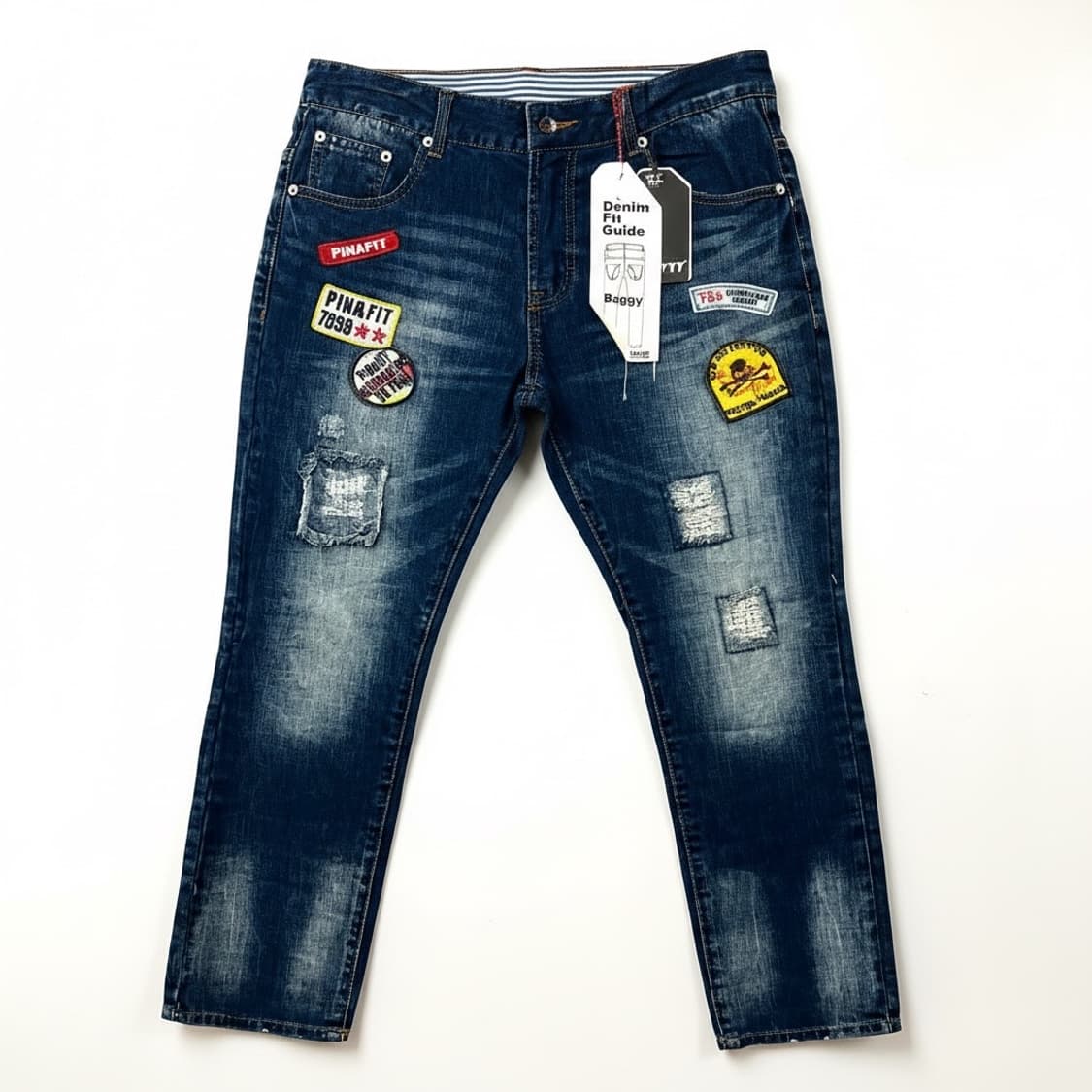 PIN&FIT 핀앤핏 배기핏 데님 진 32 상품이미지1