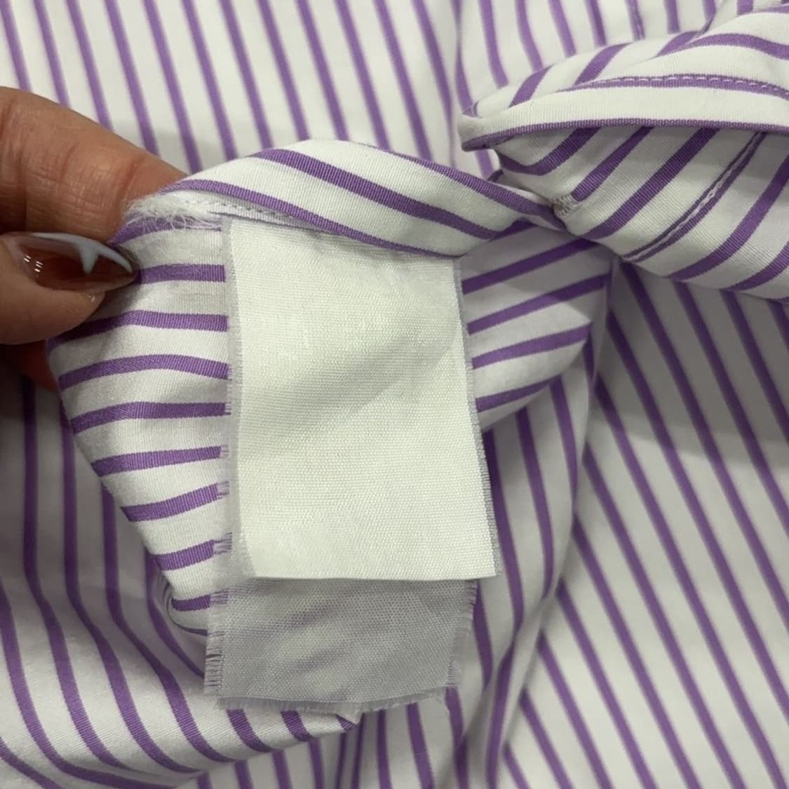 폴로 랄프로렌 커스텀핏 버튼다운 스트라이프 셔츠 L P00030 상품이미지4