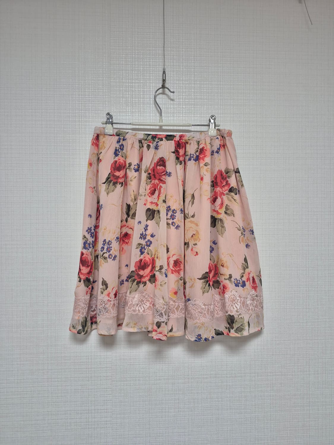 리즈리사 수선템 핑크플로럴 스커트 상품이미지1