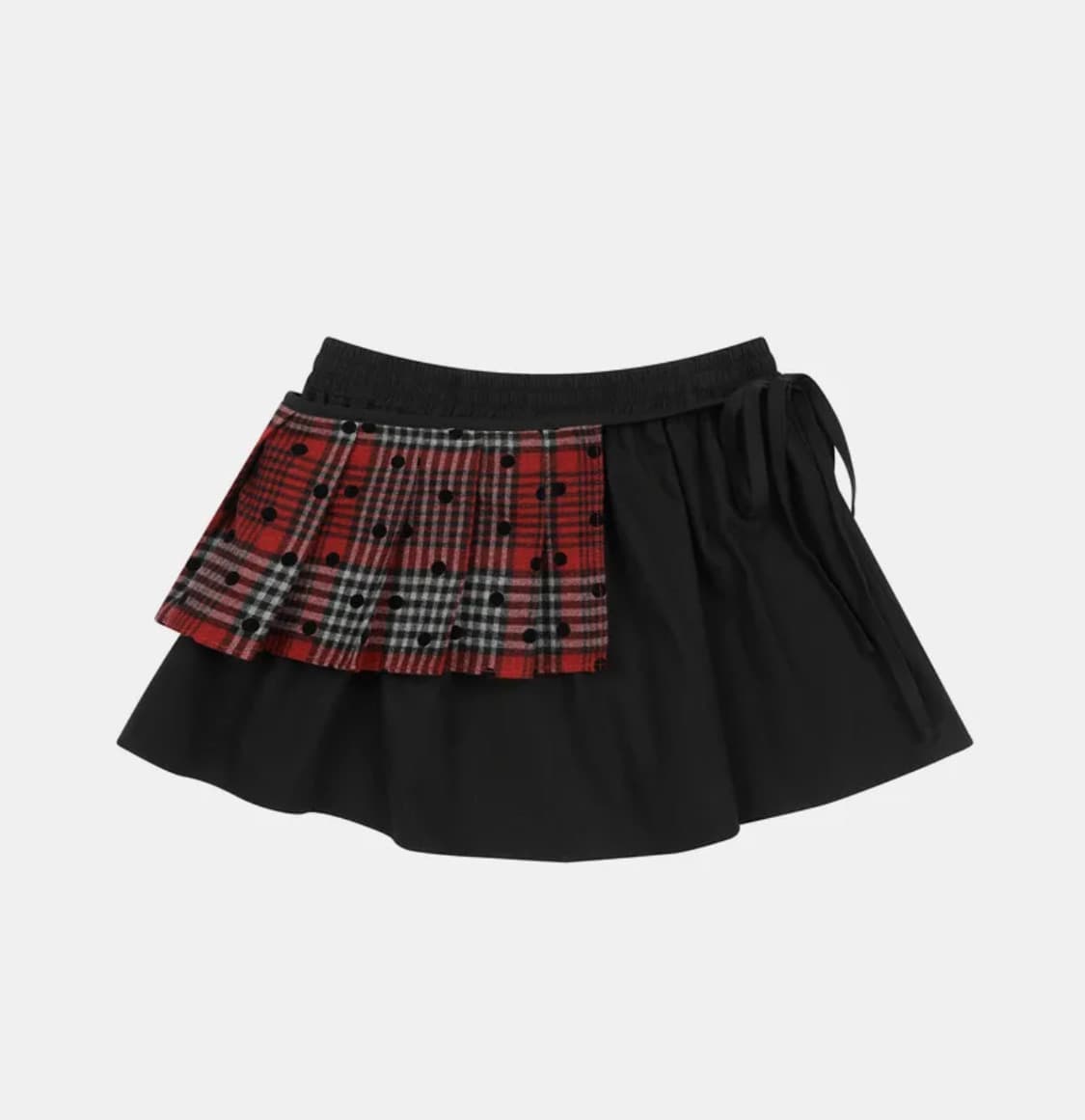 오헤시오 투웨이 미니스커트 레드 상품이미지1