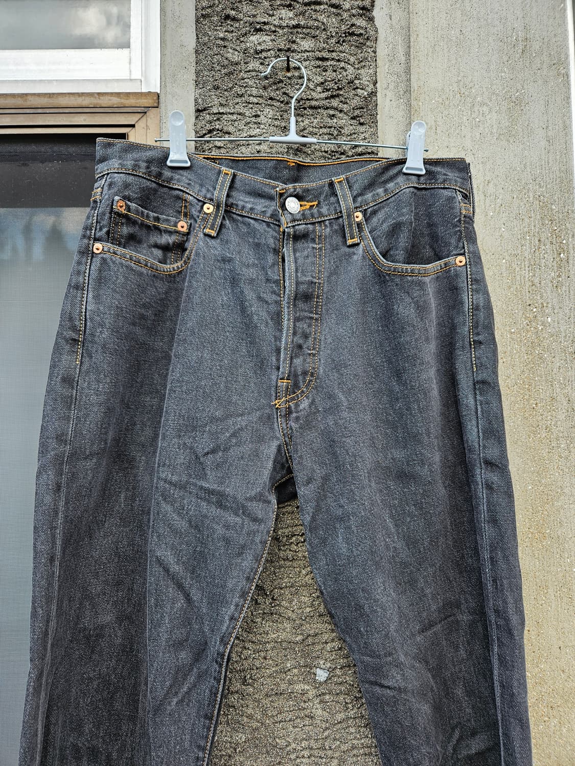 리바이스 501 흑청 데님 팬츠 (32x32) 상품이미지2