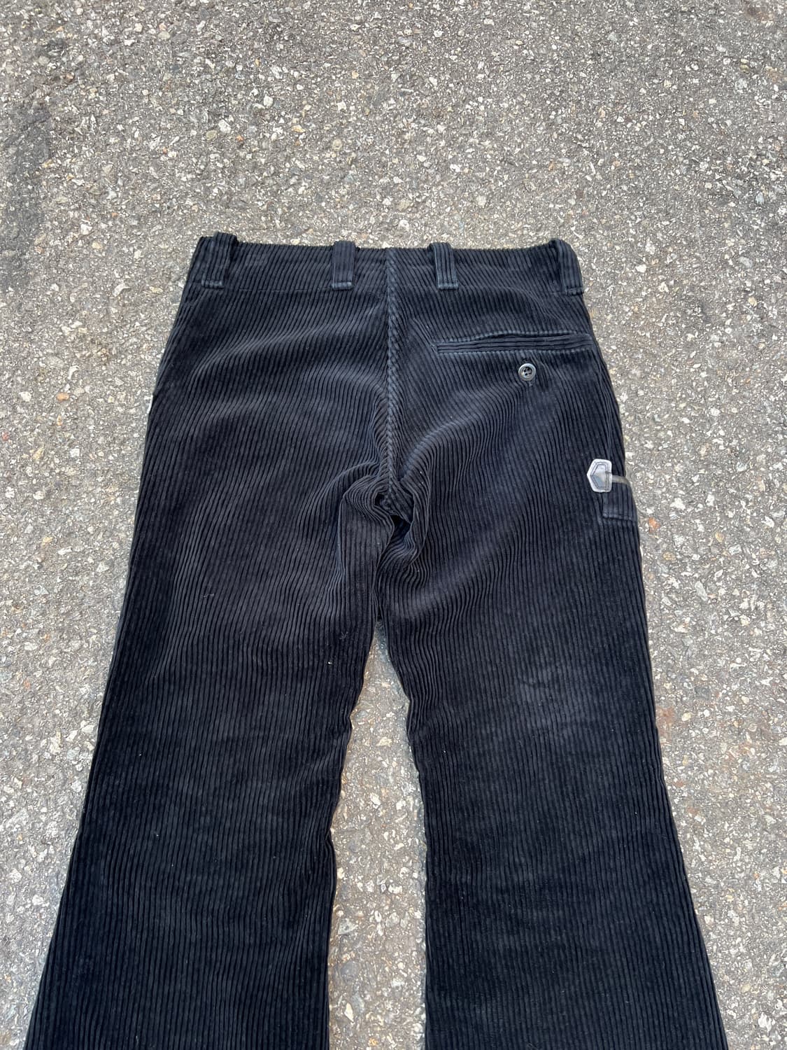 80s GERMANY BLACK CORDUROY 코듀로이 플레어팬츠 상품이미지7