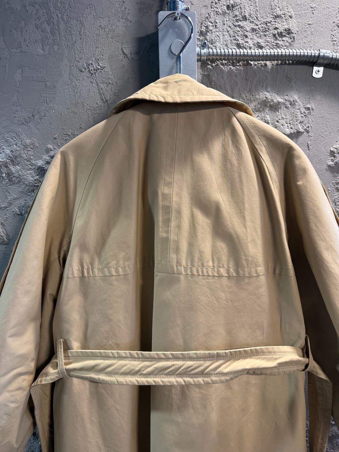 마인 MINE 벨티드 패딩 싱글 트렌치 코트 베이지 OT 상품이미지5