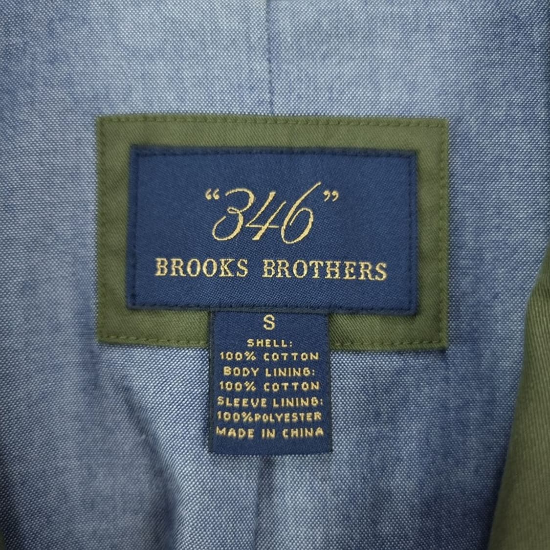 [브룩스브라더스] 빈티지 코튼 투버튼 블레이저 카키 M19929 상품이미지6