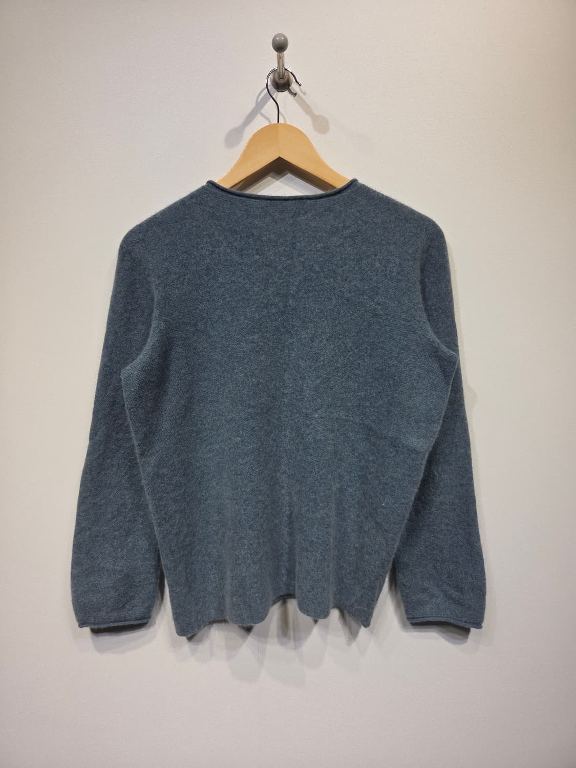 LBL 캐시미어 100% 라운드넥 니트 그레이 상품이미지6