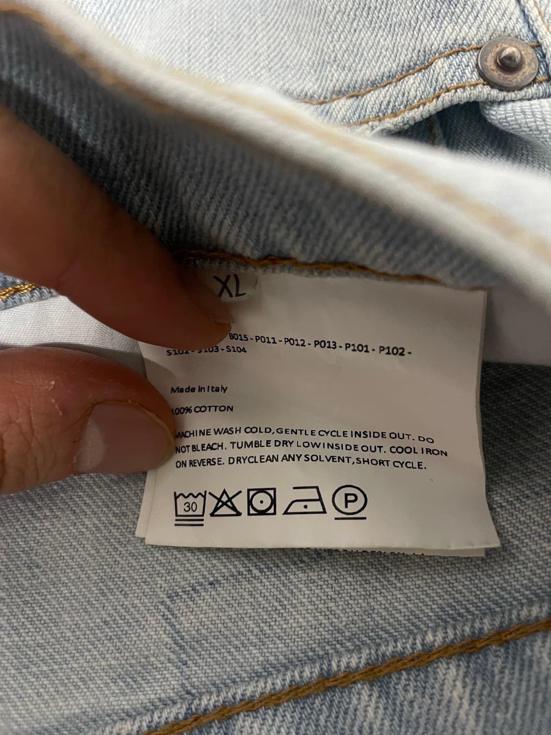 ERL 이알엘 디스트레스 플레어 데님 팬츠 XL 상품이미지8