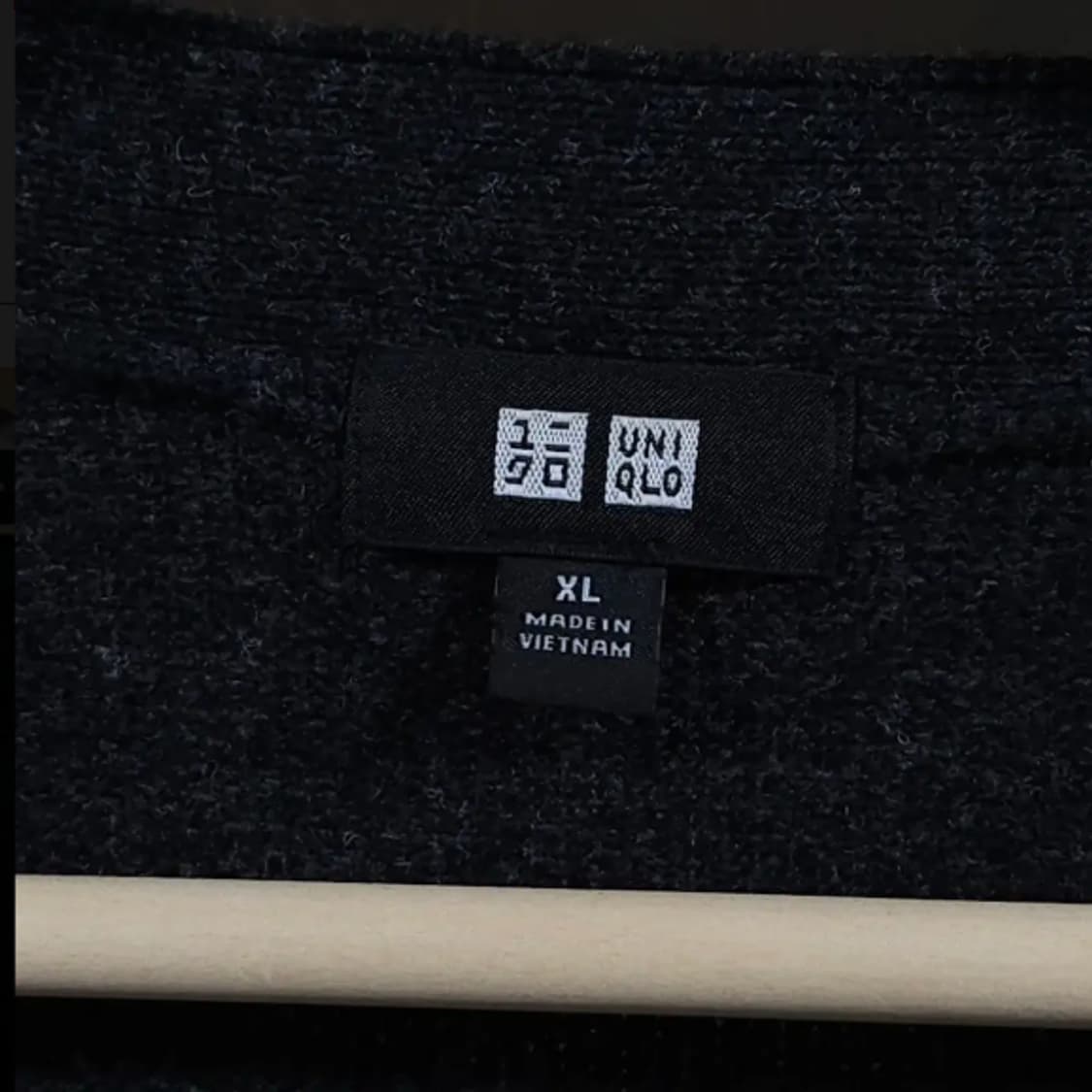 105)유니클로 울 가디건 차콜그레이 상품이미지3