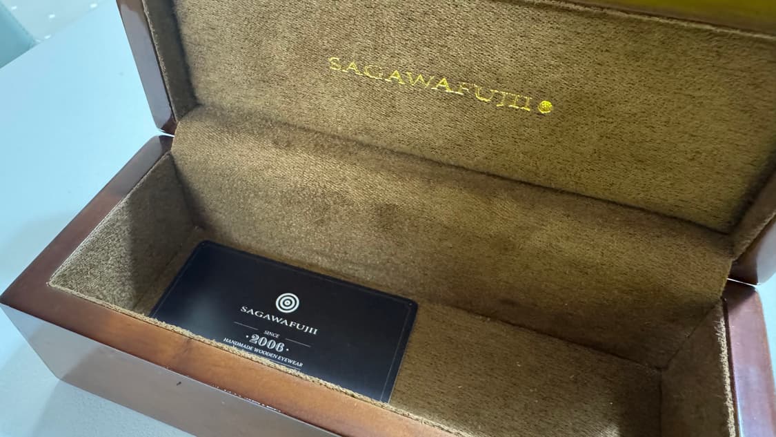 사가와후지이 테논 안경 (톨토이즈 컬러 + 우드) 상품이미지10