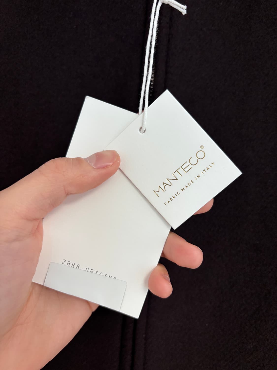 새상품)M 100 자라 오리진스 맨티코 이탈리아 원단 울 블루종 자켓 상품이미지4