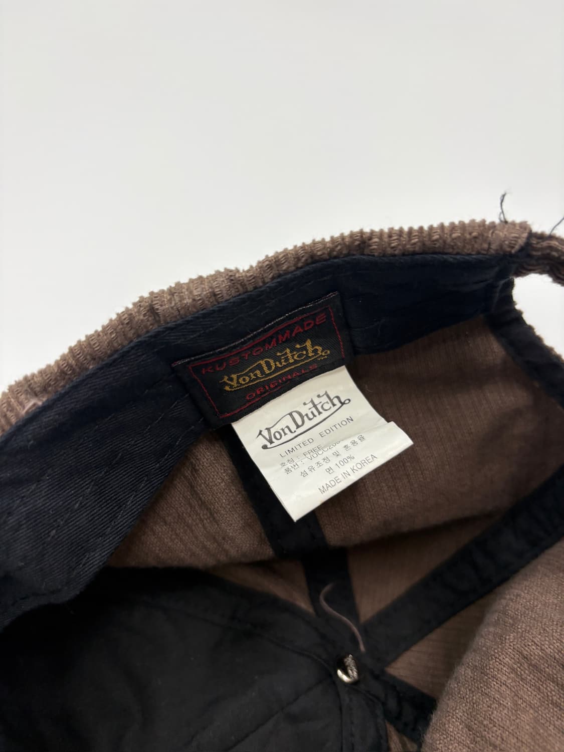 본더치 Von Dutch  Y2k 코듀로이 트러커 캡 모자 상품이미지5