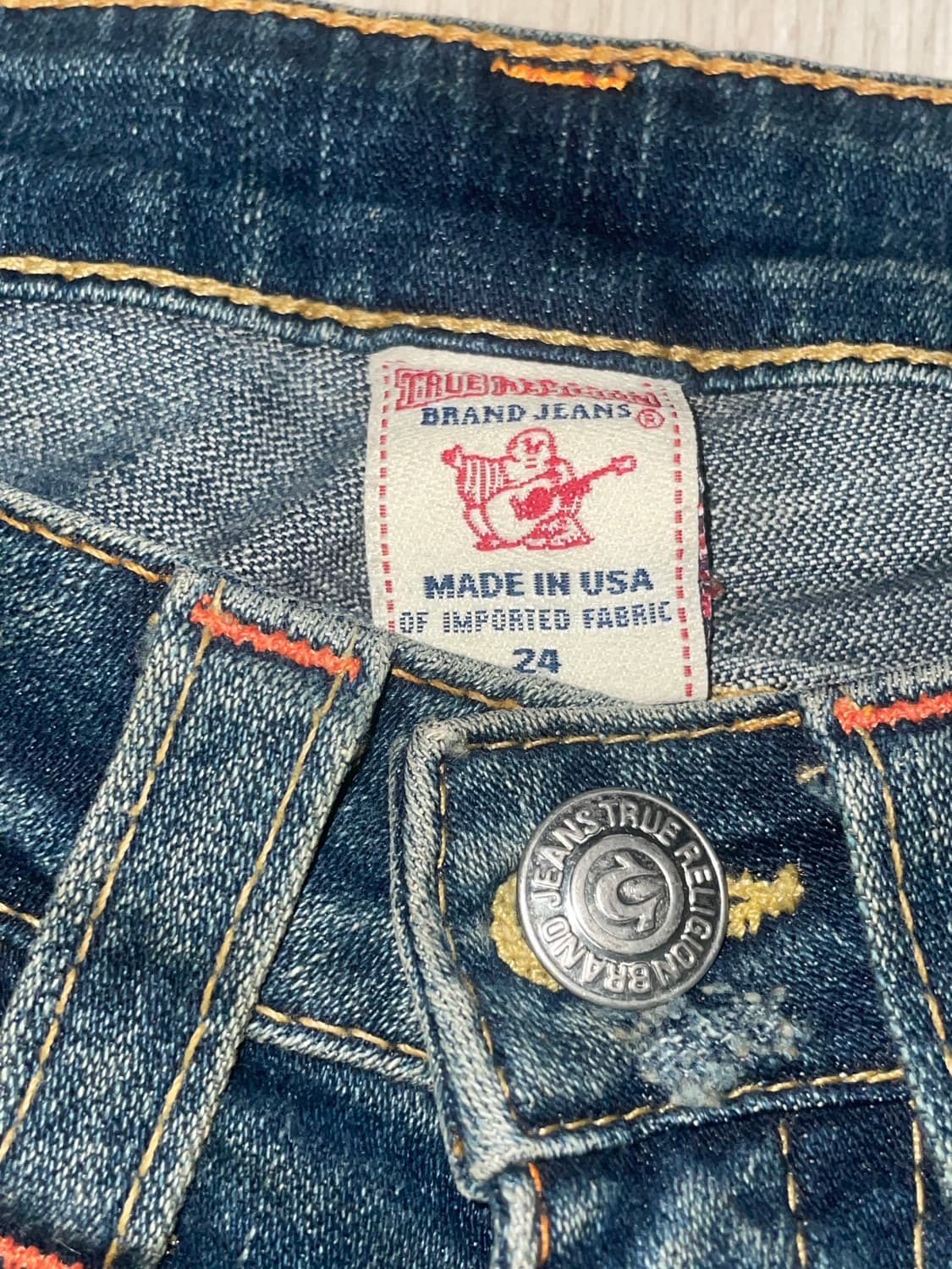 트루릴리전 데미지 로우라이즈 팬츠 24 상품이미지4