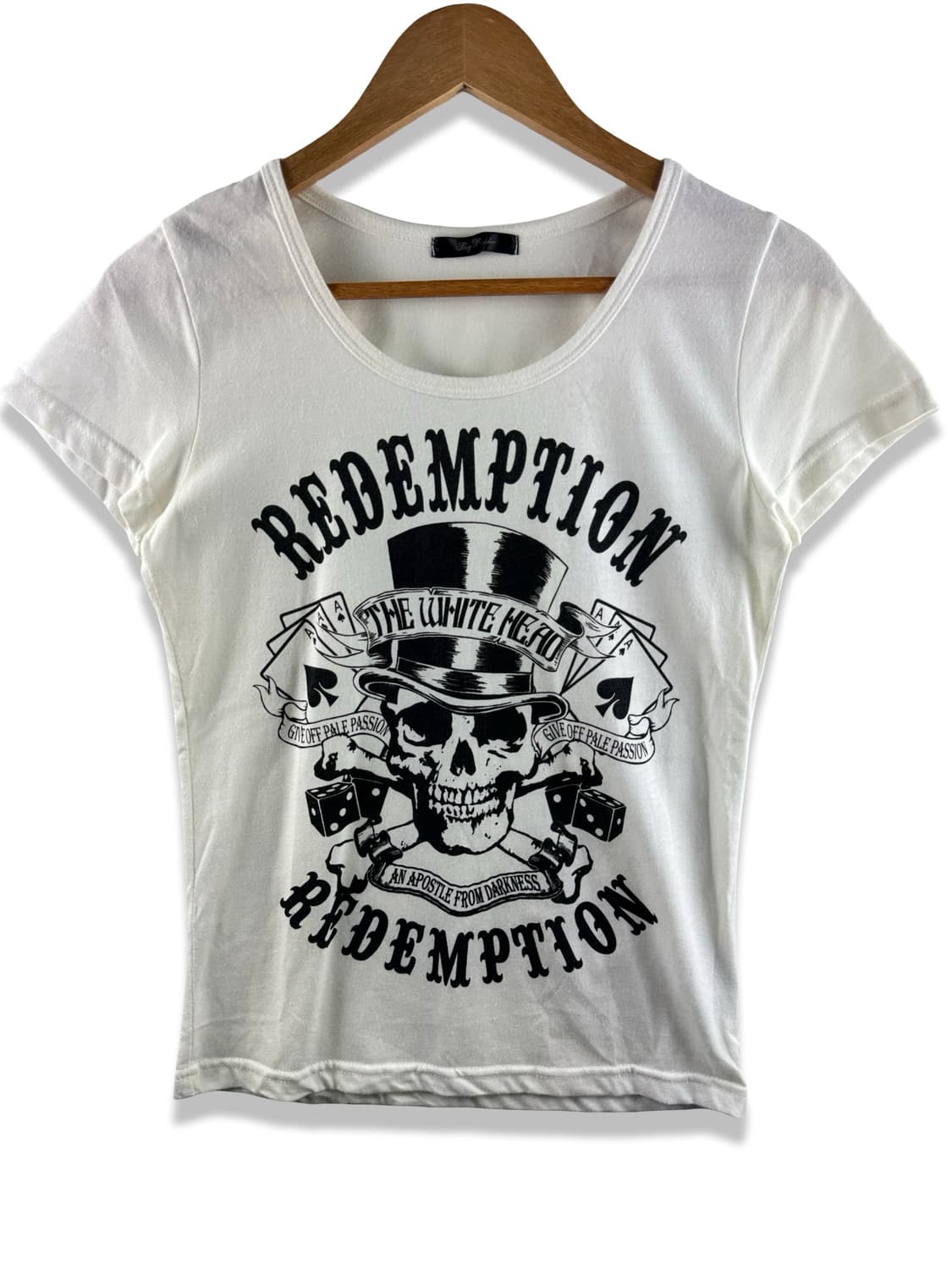 JPN 스컬 프린팅 딱붙티셔츠2570 상품이미지1