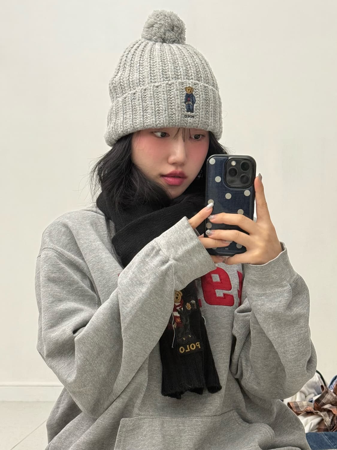 폴로 베어 폼폼 비니 상품이미지4