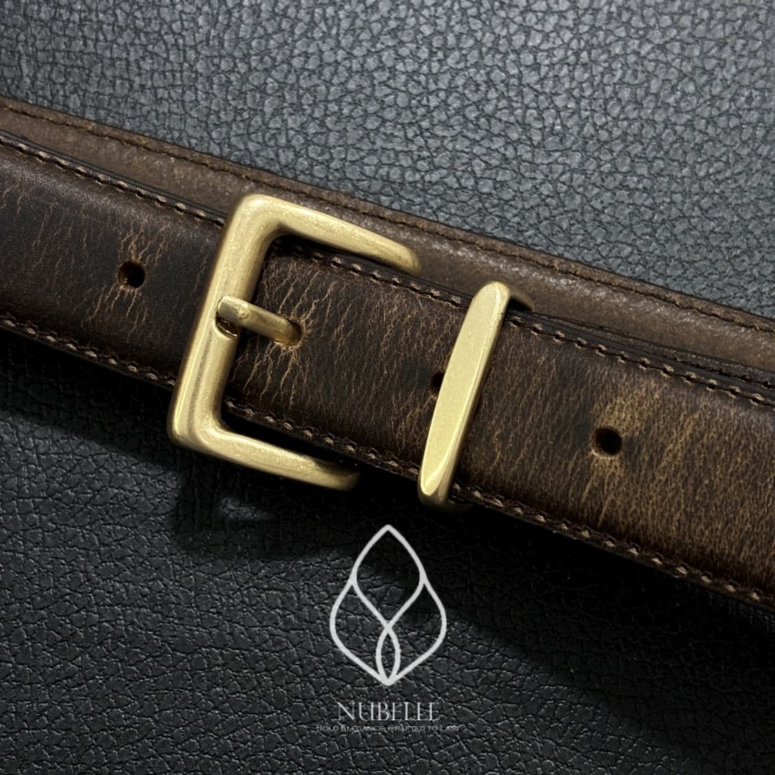 🌗 Vintage leather belt / 이태리 빈티지 가죽 벨트 상품이미지3