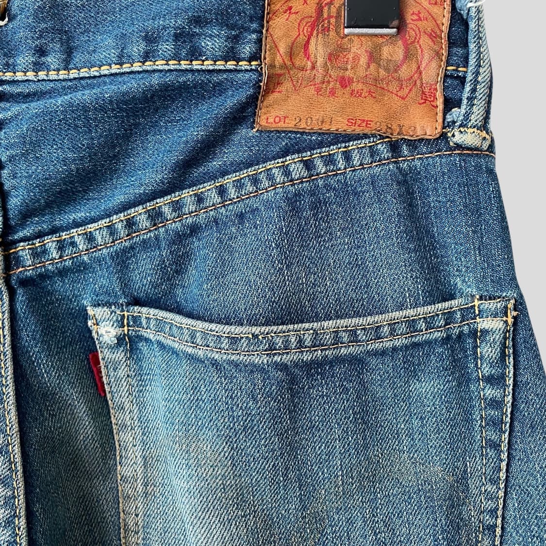 (28)Evisu 에비수 재팬 빈티지 셀비지 데님 청바지 상품이미지8
