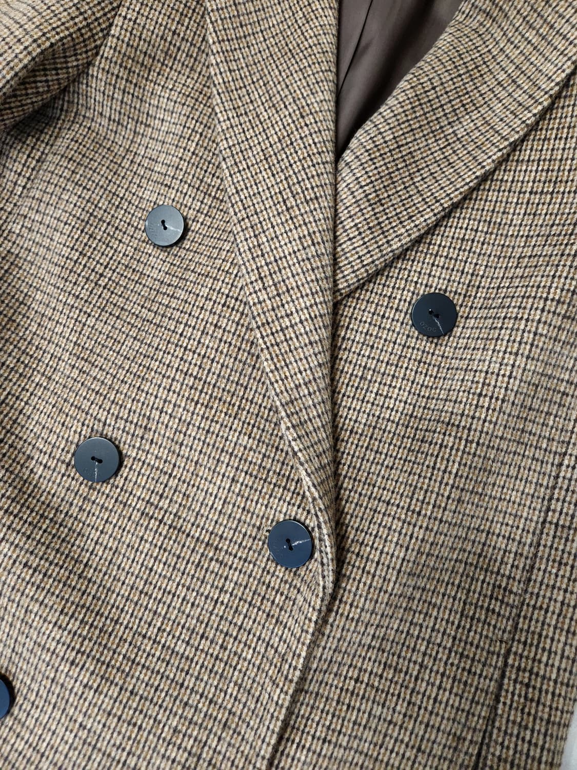 OZOC 더블버튼체크울코트 상품이미지6