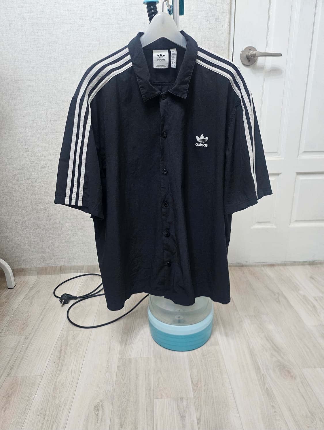 (110~115)2XL☆솔드아웃☆아디다스 파이어버드[검흰]클래식 반팔셔츠 상품이미지1