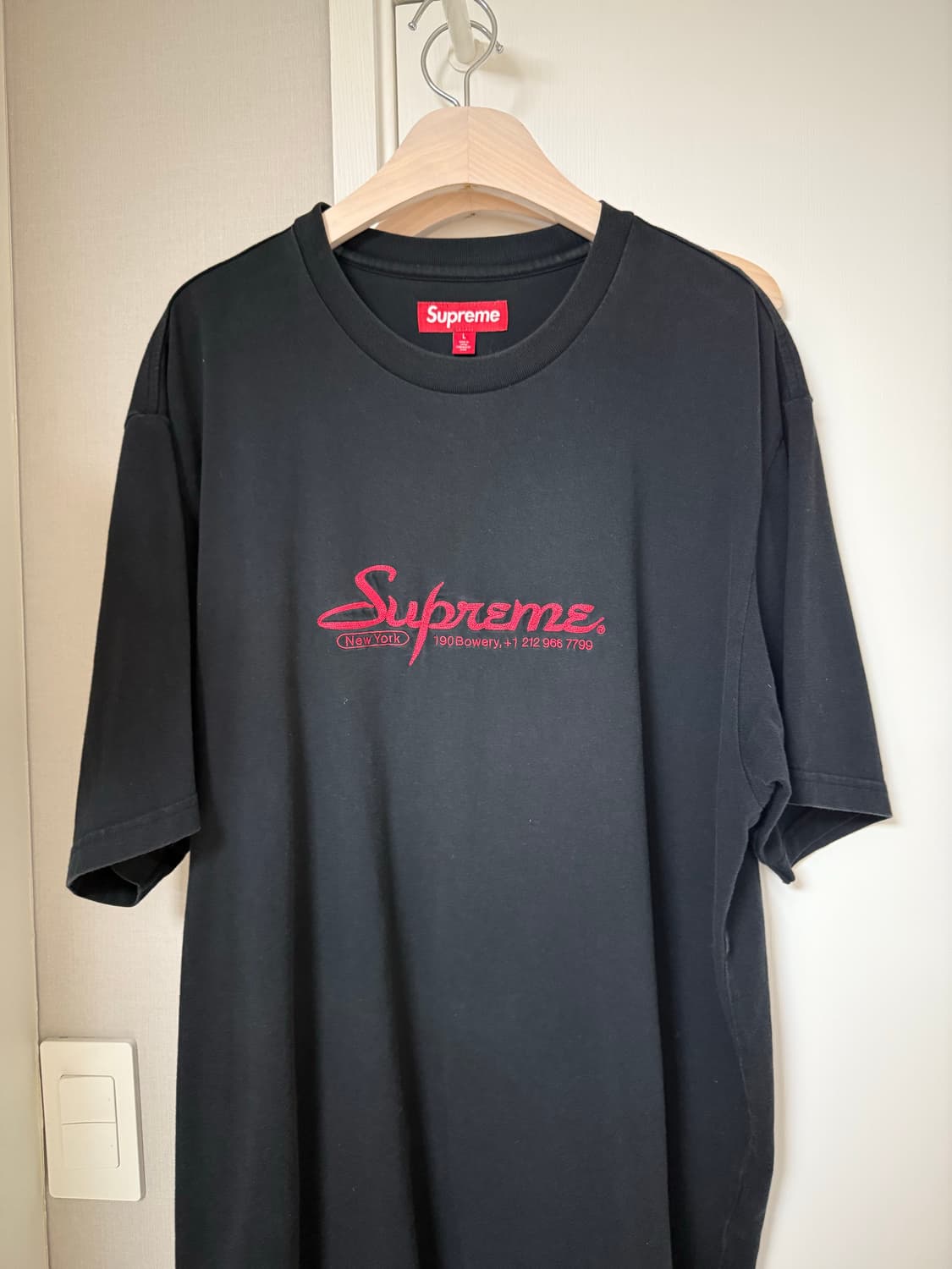 슈프림 Supreme 컨택트 숏슬리브 탑 블랙 24ss 상품이미지1