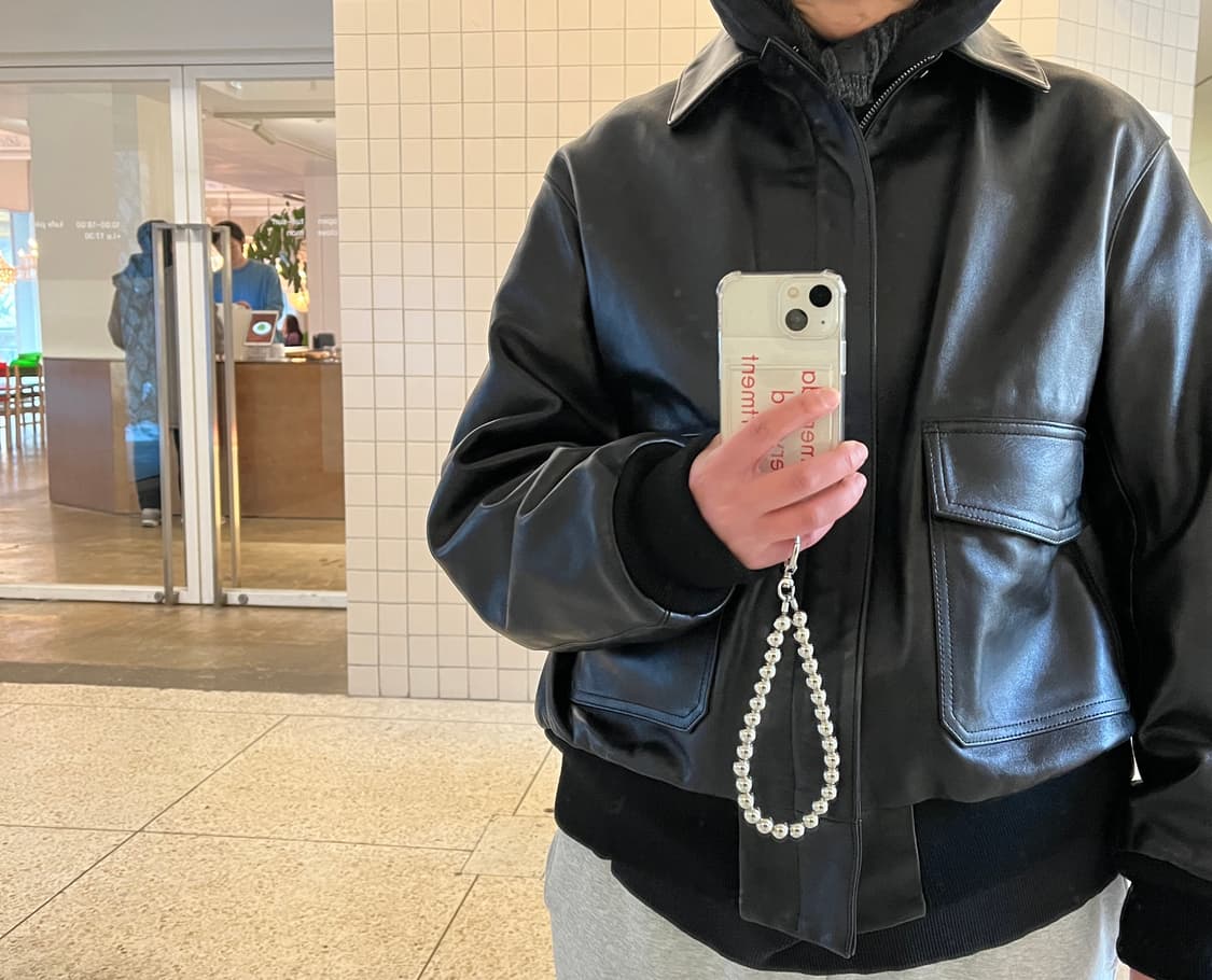 LOEFF A-2 레더자켓 블랙 1 사이즈/S 유니섹스제품 상품이미지10