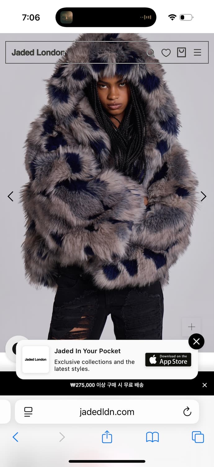 jaded london 퍼자켓 상품이미지1