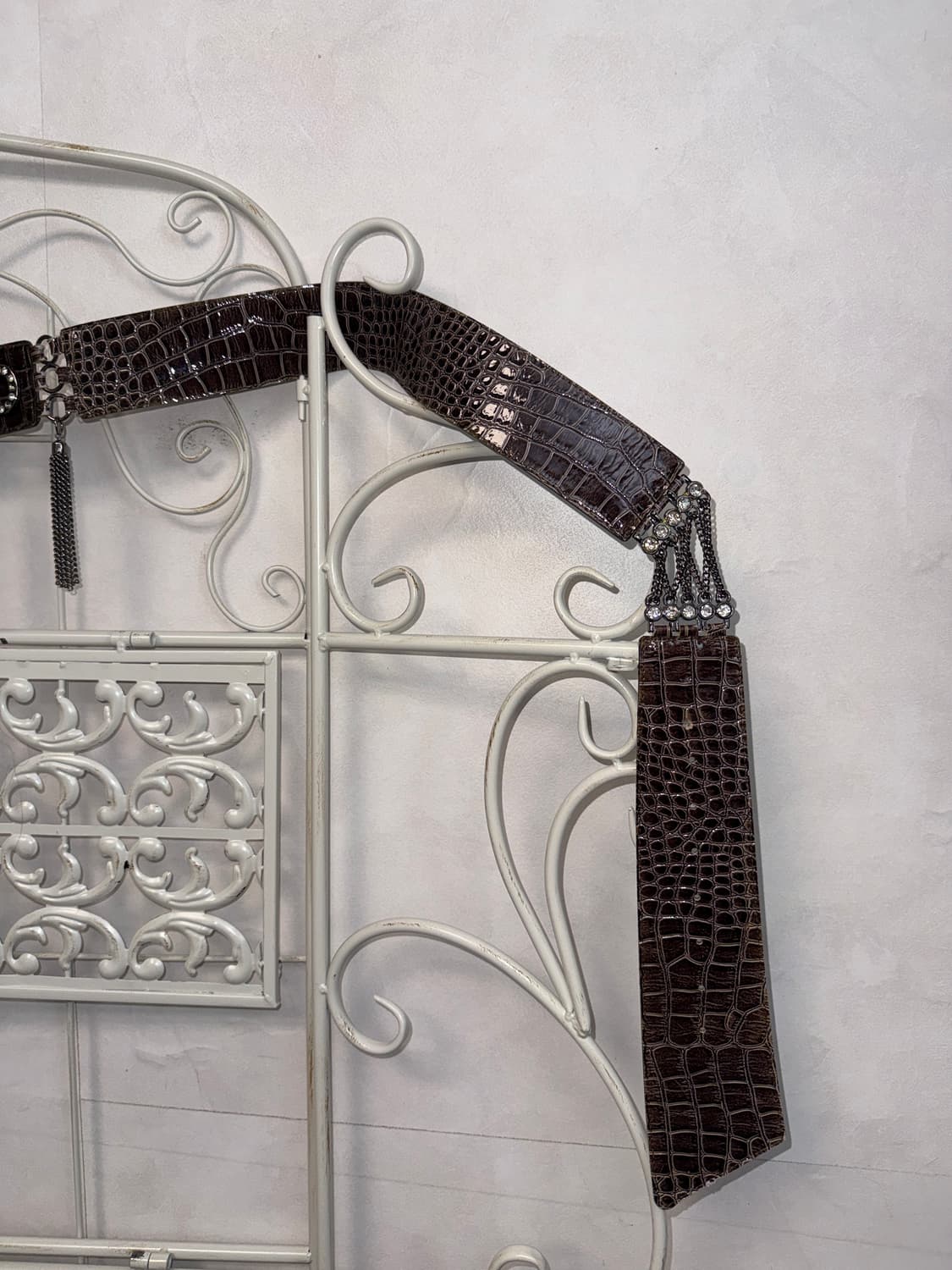 Egoist brown cubic tassel buckle belt 상품이미지3