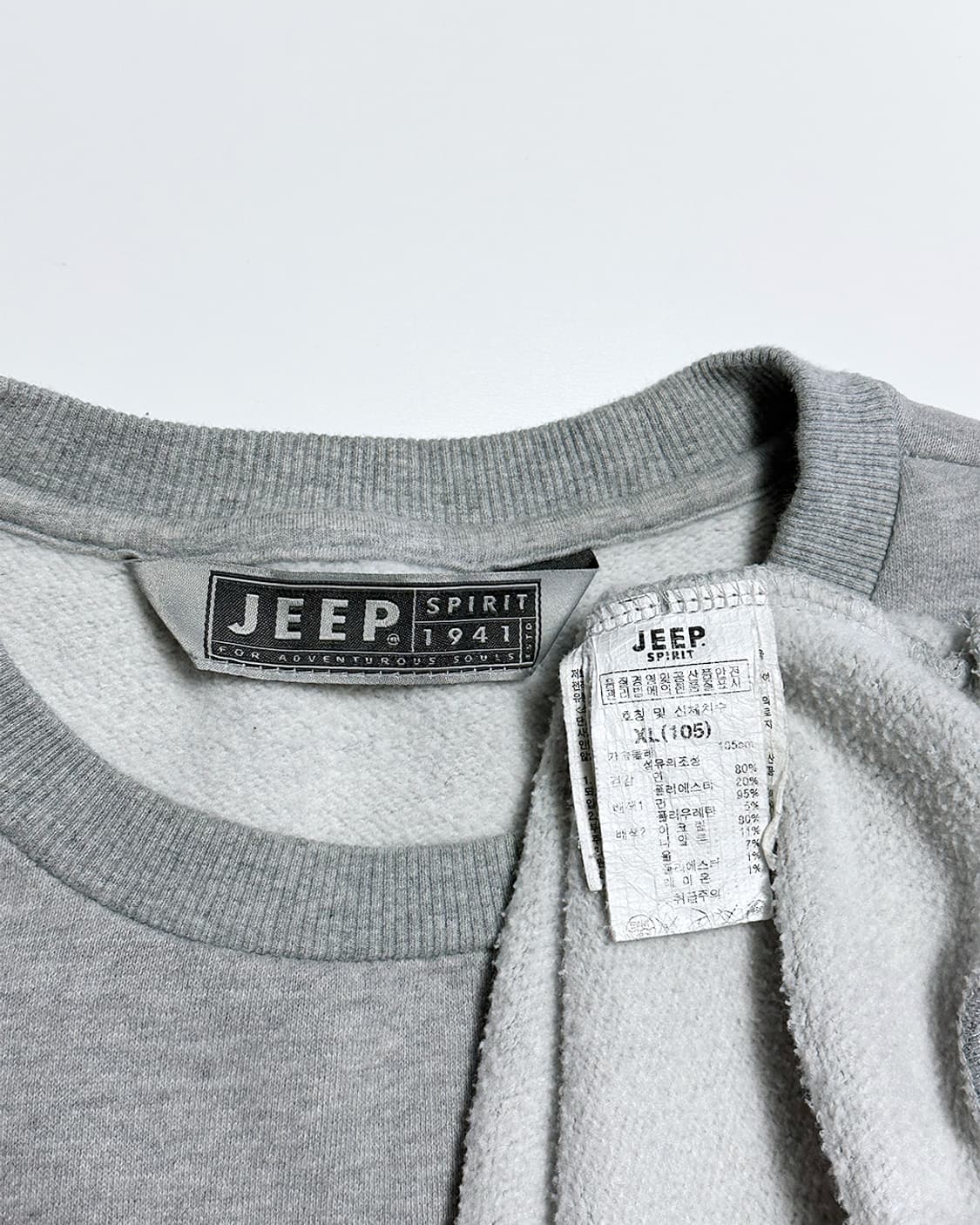JEEP 니트 슬리브 기모 맨투맨 상품이미지4