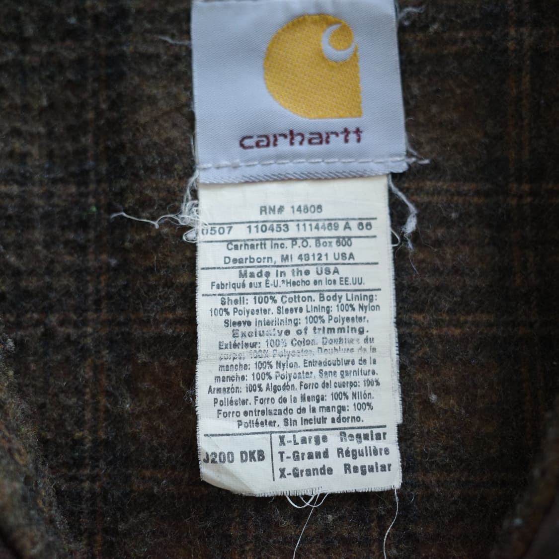 00s 칼하트 디트로이트 J200  DKB MADE IN USA 상품이미지5