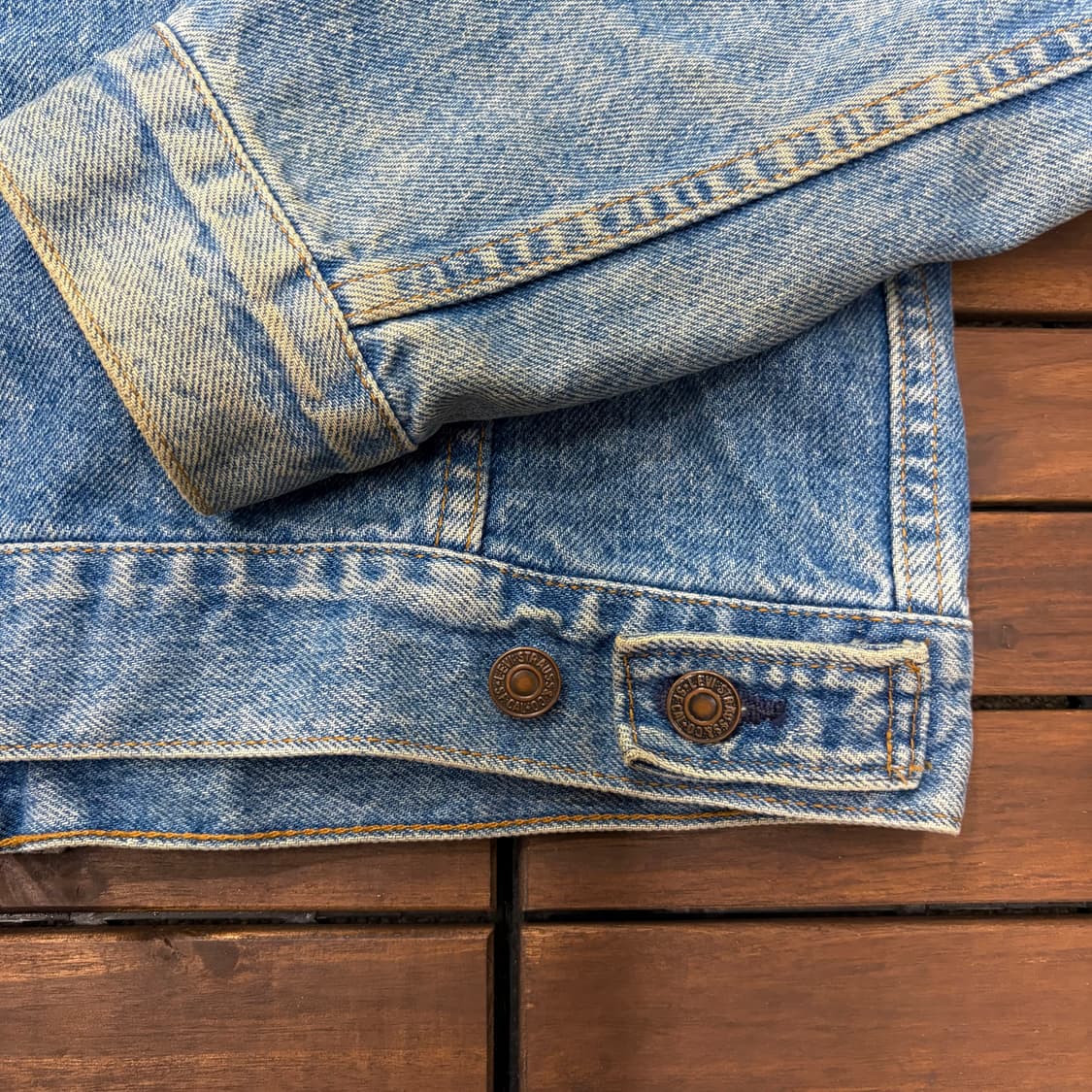 80s 리바이스 70506 USA 데님 자켓 (L) 상품이미지6