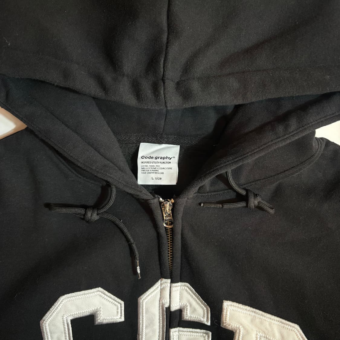 Code:graphy CGP 블랙 후드집업 상품이미지4