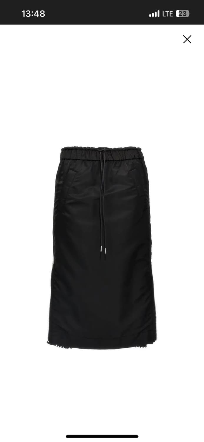 사카이 플리츠 믹스 스커트 상품이미지1