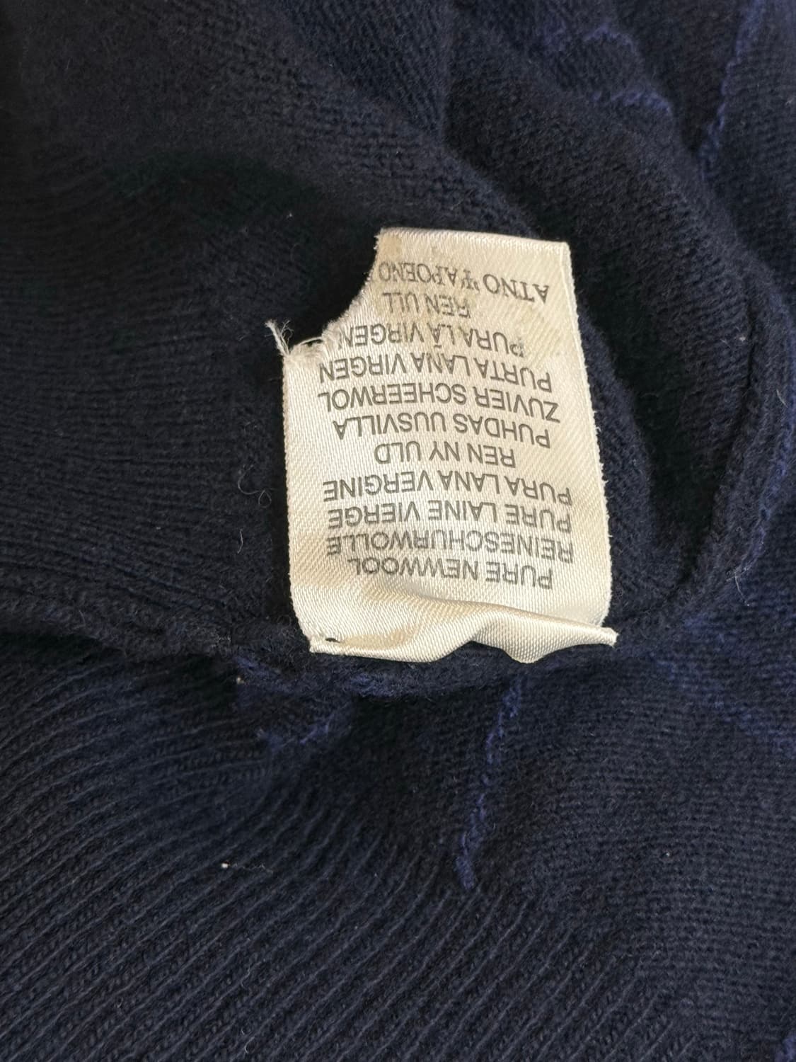 Burberry 버버리 네이비 체크 가디건 상품이미지4