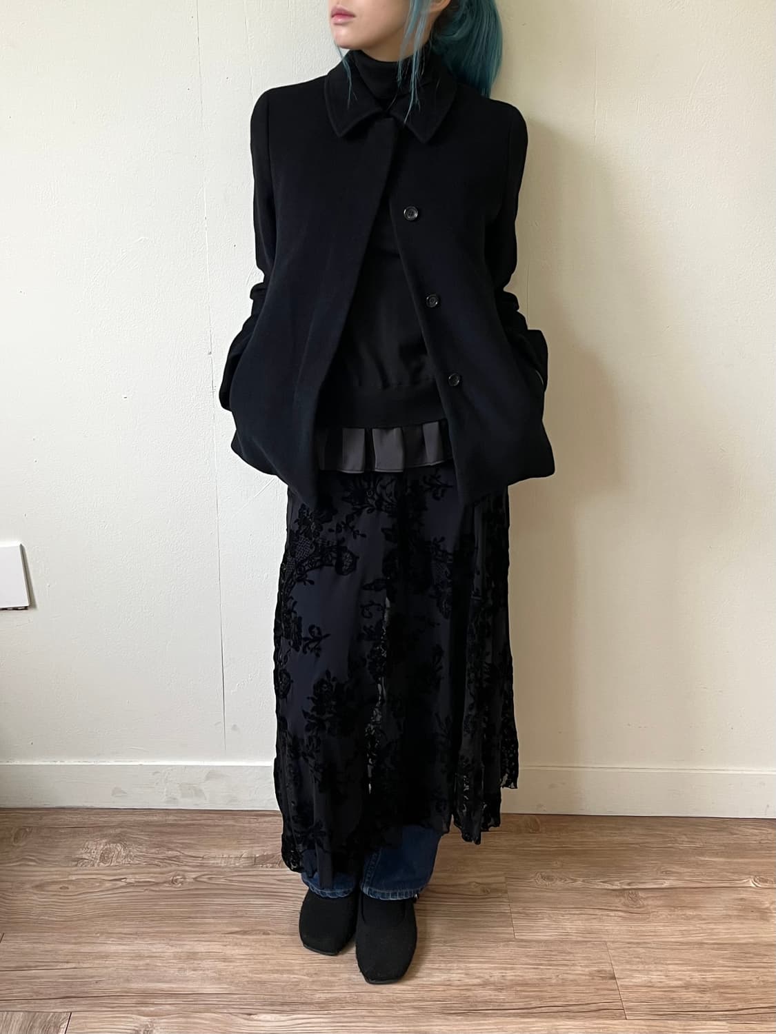 COMME CA DU MODE 앙고라 숏 코트 상품이미지4