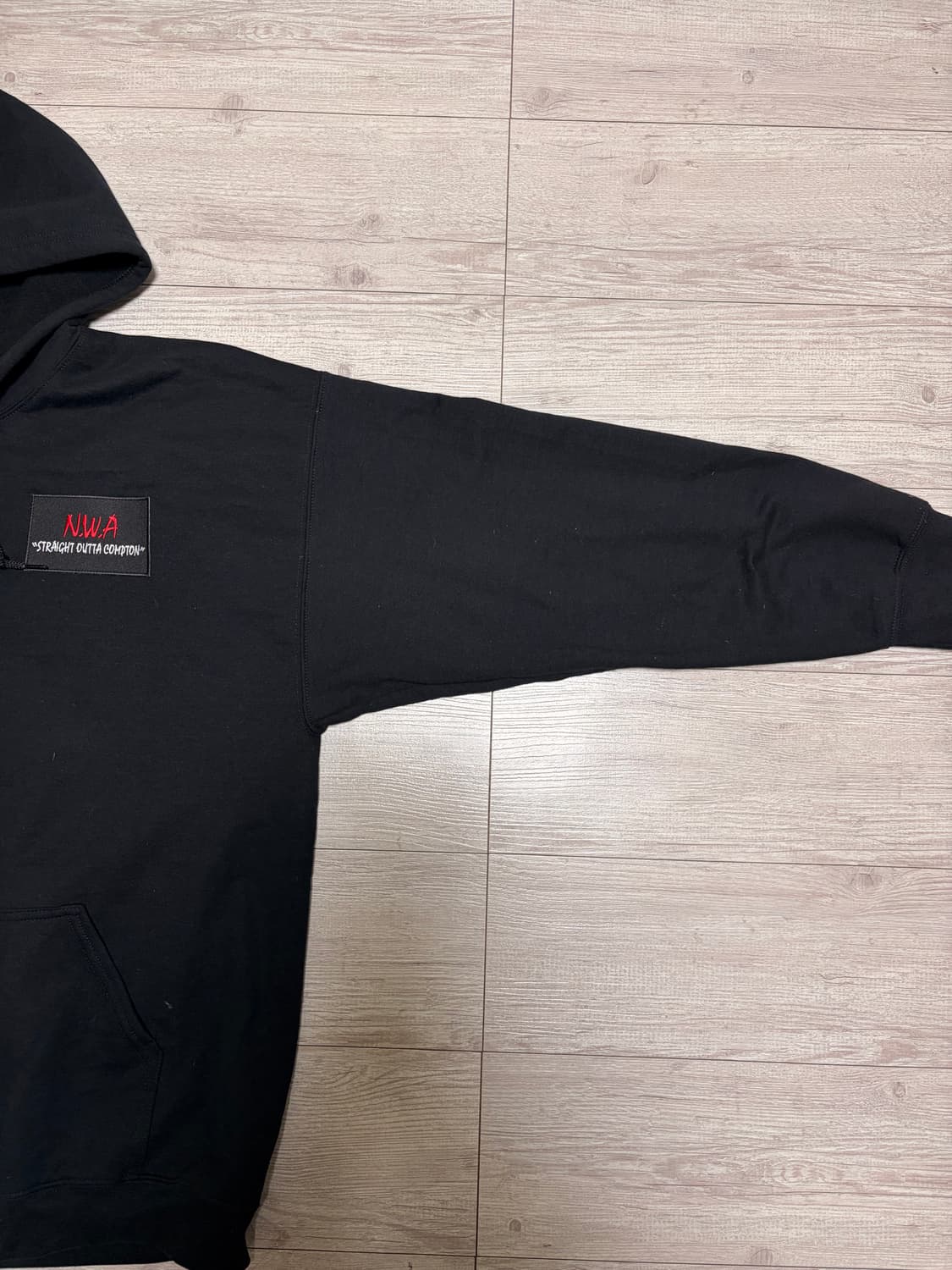 N.W.A 블랙 후드집업 상품이미지3