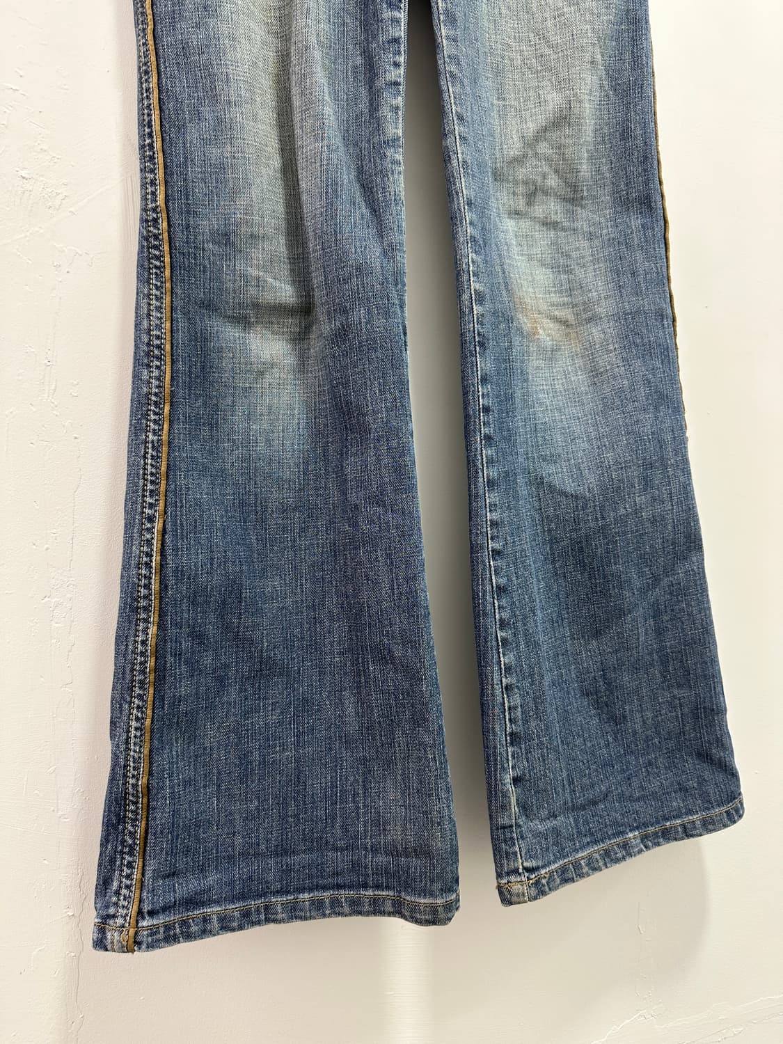 Vintage side line flare cut denim pants 상품이미지5
