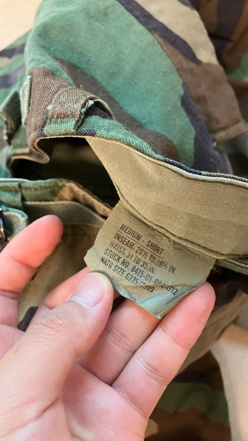 90s woodland camo bdu pants 상품이미지5