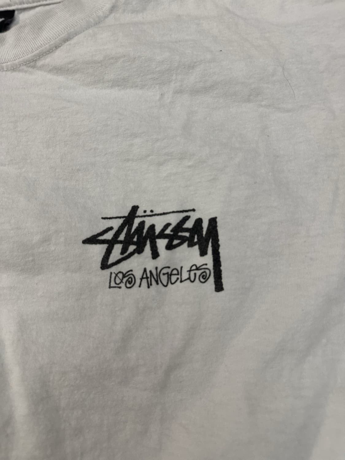스투시 LA 로스앤젤레스 롱슬리브 티셔츠  화이트 XL 상품이미지3