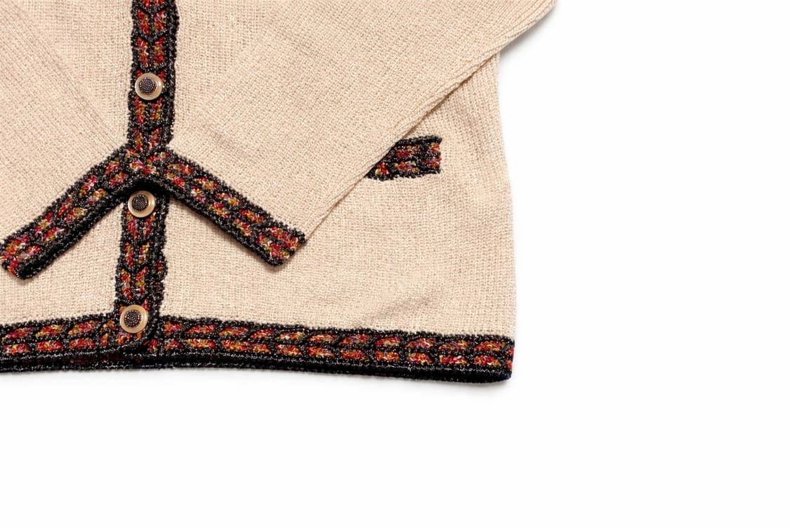 JPN 80s~90s 일본 빈티지 y2k 모리걸 트위드 무드 니트 가디건 상품이미지6